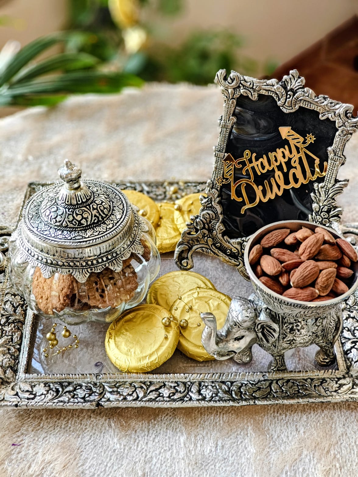 Heritage Silver Tray, from the Sandy’s Bakehouse Diwali 2026 catalogue